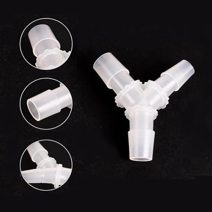 5/8" Hose Barb Fitting Equal Barbed Y Shaped 3 Way Plastic Joint Splicer Mender Adapter Union for Air Line Tubing Pipe (Pack of 4) - size: 5/8"