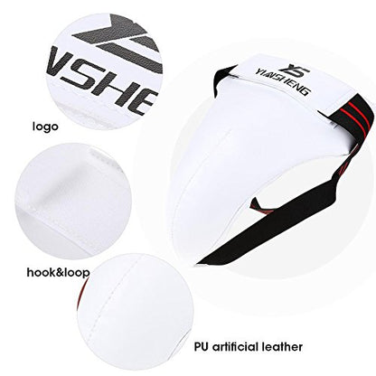 Vbest life Men Groin Guard, Men Taekwondo Groin Guard Men Jockstrap Boxing Karate Jockstrap Sanda Crotch Protector - size: X-Large