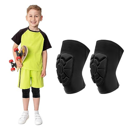 Kids/Youth Knee Pads Elbow Pads, Sports Compression Support Sleeve | Knee Elbow Protective Gear, Sports Knee Elbow Protector with Thickened Pads for Basketball Wrestling Football Volleyball - size: YS (leg circumference: 9.45-10.63‘’)