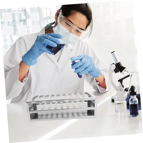 Stainless Steel Test Tube Holder Lab Tube Rack Easy to Clean Efficient Storage