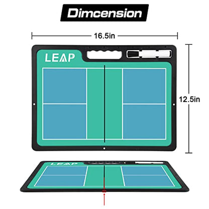 Coach Board Premium Tactical Clipboard Two Sides with Full & Half Court Dry Erase Marker Board for Basketball, Baseball, Soccer, Football, Hockey - color: Badminton / Pickelball