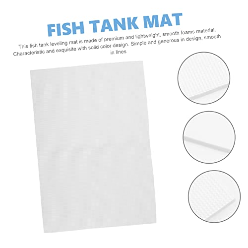 Reptile Terrarium Cushioning Mat Thickened Non- Fish Tank Pad Bottom Mat for Aquarium Lightweight Insulation Compression Resistance - color: White