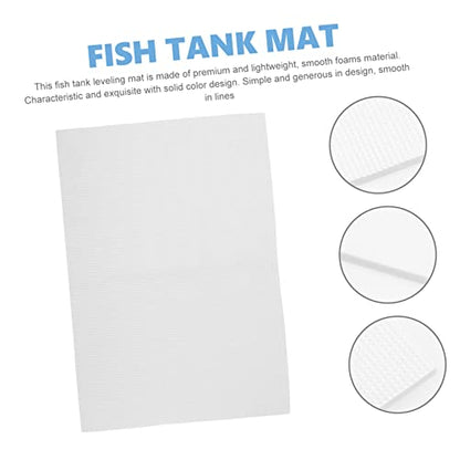 Reptile Terrarium Cushioning Mat Thickened Non- Fish Tank Pad Bottom Mat for Aquarium Lightweight Insulation Compression Resistance - color: White