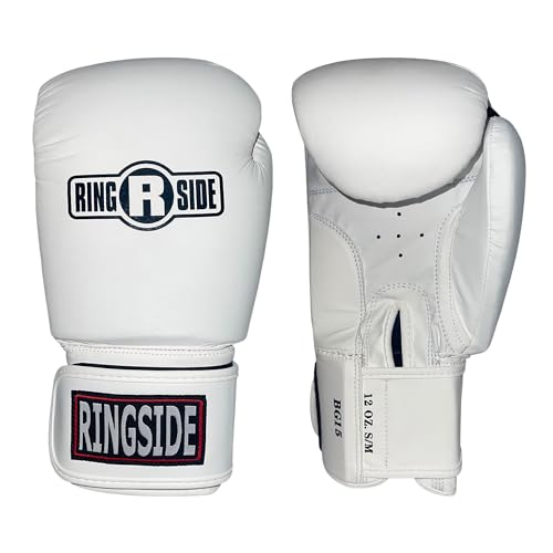 Ringside Striker Boxing Training Sparring Gloves - color: White, size: Large-X-Large
