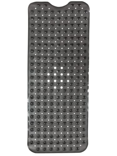 Bath Mat - Large Non Slip Bathtub & Shower Mat - Extra Long 40 x 16 Inch Bathroom Mats for Tub Nonslip Anti Slip Bathmats (40x16 Charcoal 1-Pack) - color: Charcoal