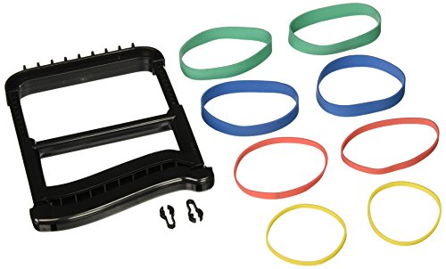 Rolyan Ergonomic Hand Exerciser, Adjustable Grip Strength Trainer, Black - color: Black, style: Plastic Handle