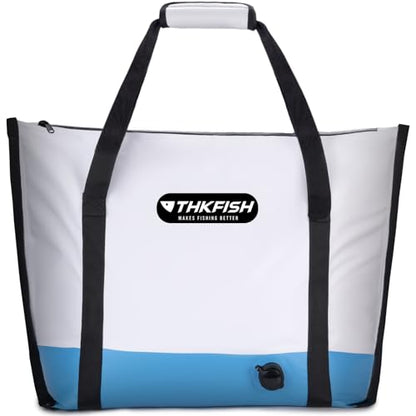 THKFISH Insulated Fish Cooler Bag, Fish Kill Bag for Caught Fish, 40x16in 25x17.5in Portable Waterproof Insulated Fish Bag Keeps Ice for 24 Hours - color: BLUE-25x17.5x8.6"