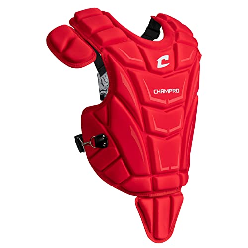 Champro Optimus MVP Chest Protector - color: Scarlet, size: 15"