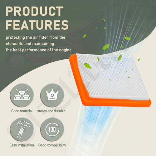 14-096-133-S Air Filter Cover Base Cleaner Kit for Toro 20378 20171 20371 20377 22" Recycler Lawn, Kohler XT650 XT675 XTX650 Series Engines 14 096 133-S 14096133-S 14 083 15-S
