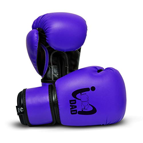 Ultimate - I Boxing Dad - Kids Boxing Gloves MMA Boxing Muay Thai Bag Work - color: Blue, size: 6 Oz