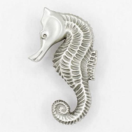 | Seahorse Cabinet Knob (Left Facing, Medium) | Artist Pewter Collection | Kitchen, Bedroom, Living Room, Bathroom Cabinets and Drawers Hardware