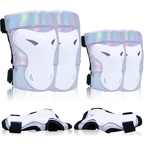 Bienbee Knee Pads for Men, Knee Pads Wrist Guard Knee and Elbow Pads Adult Protective Gear Set for Skateboard, Roller Skating, for Women Men Youth Adult Kids - size: Large