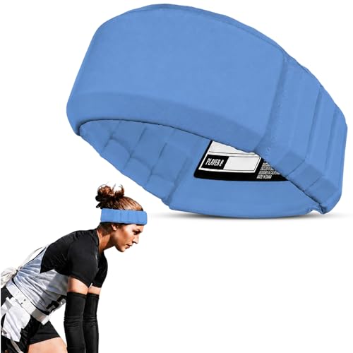 Gamebreaker Aura Protective Headband - Lightweight Soccer & Flag Football Headgear with Quick-Wick Moisture Control & Impact Protection - Unisex Youth & Adult - color: Tar Heel Blue, size: X-Small-Small