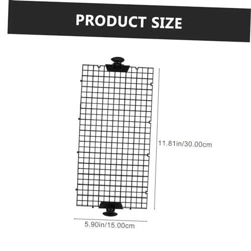 Garneck 1set Aquarium Isolation Board Divider High Transparency Fish Tank Divider Cups Mesh for Breeding Separation for Fish and Fry - color: Black