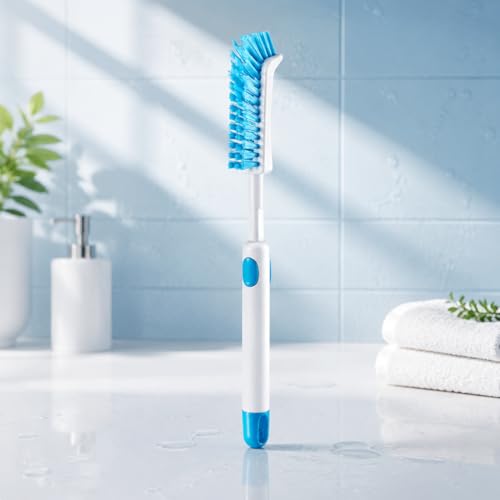Aquarium Cleaning Brush - Blue Fish Tank Scrubber, Retractable Multi-Function Brush for Algae & Dirt, Aquarium Care Tool for Glass Tanks