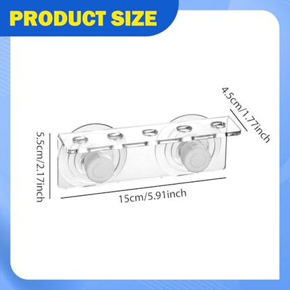 Rack Aquarium Stand Support Holder Versatile Enhanced Suction Cups Efficiency Single Row Arrangement Acrylic, 5 Holes - size: 5 holes
