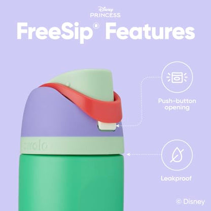 Owala Princess FreeSip Stainless Steel Water Bottle 24 oz Ariel - color: Ariel, size: 24 Ounces