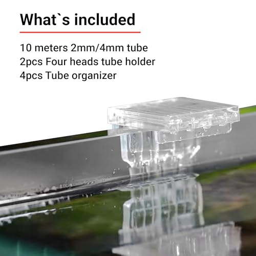 Chihiros Dosing Tube Holder - Transparent Aquarium Tube Holder - Easy to Use, Reliable