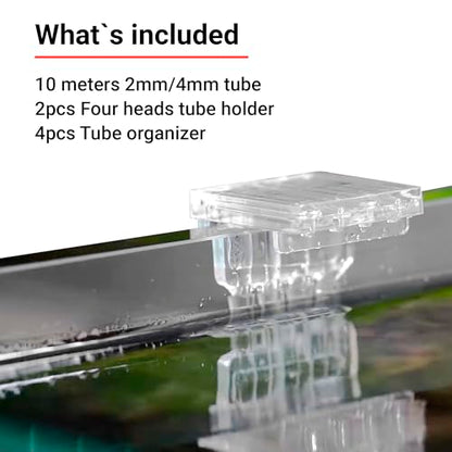 Chihiros Dosing Tube Holder - Transparent Aquarium Tube Holder - Easy to Use, Reliable