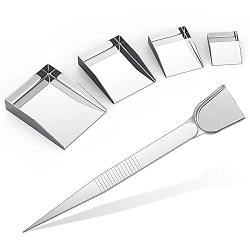 Honoson 5 Pcs Bead Scoop Set Craft Jewelry Bead Diamond Scoop Set Diamond Tweezer with Scoops and Mini Shovel Handy for Pearls Gemstones Rhinestones Pick up Sorting Tools Supplies