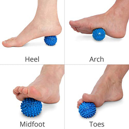 Body Back Foot Star® Massage Ball for Plantar Fasciitis Relief & Recovery | Foot Massager For Trigger Point Therapy, Massage Ball For Soothe Foot Stress, Discomfort, Aches, & Tightness, 1 Pack Blue - style: Single