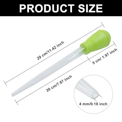 Murtenze 2 Pack Manual Fish Tank Water Changer Aquarium Dropper, Green Clean Pipette Dropper Waste Remover, Mini Gravel Cleaning Straw for Aquarium Cleaning/Aquarium Owners