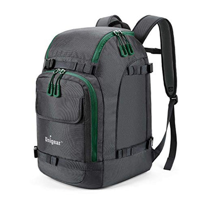 Unigear Ski Boot Bag Backpack 50L/70L for Helmet, Goggles, Skis & Snowboard - color: Gray, size: 50L