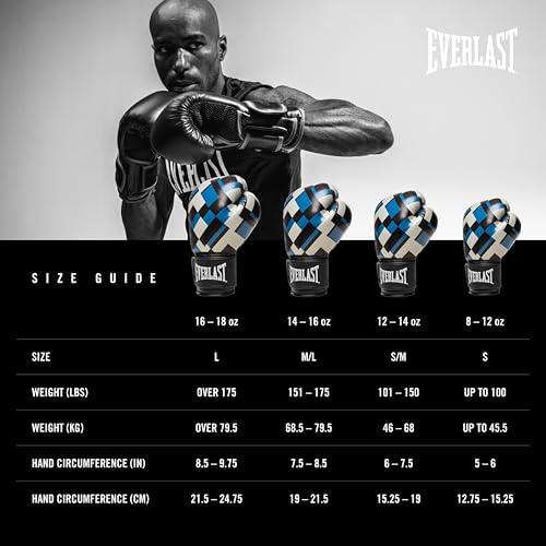 Everlast Spark Boxing - color: Blue, size: 16 oz