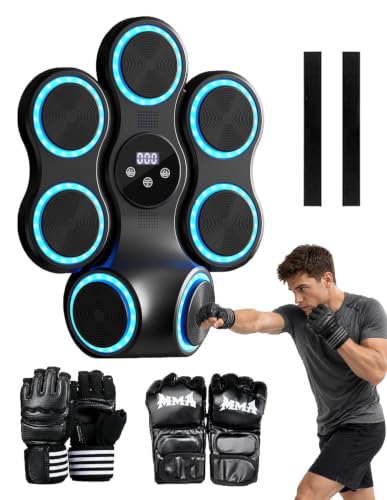 Smart Musical Boxing Machine with Gloves for Stress Relief - size: BIG
