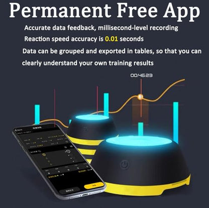 Reaction Training Lights Improves Reaction Speed and Agility，Reaction Training for Thletes, Trainers, Coaches, Fitness Trainers, Physical Educators,Physical Therapy - style: 6 pack