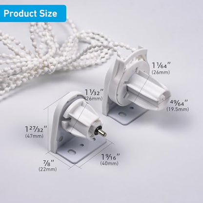 28mm Roller Blind Brackets Upgrade Roller Blind Fittings Spare Kit, Universal Roller Shade Clutch with Metal Brackets - style: 28mm Metal Bracket