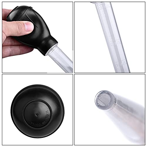 Manual Fish Tank Water Changer Aquarium Dropper, 30ml Aquarium Clean Pipette Dropper, Fish Tank Cleaning Waste Remover, Aquarium Gravel Cleaning Straw, Black - color: Black