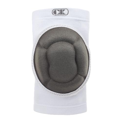 Cliff Keen Impact Bubble Wrestling Knee Pad (White/Charcoal) - color: White / Charcoal