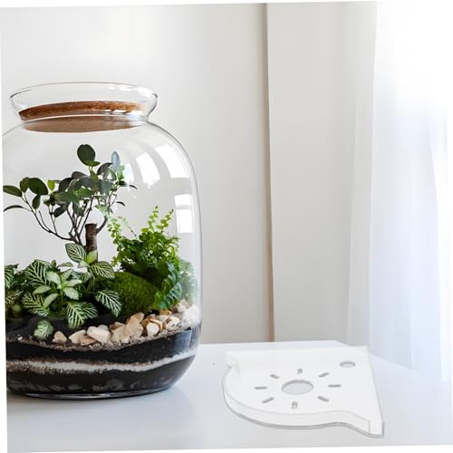 KESYOO Triangle Aquarium Corner Shelf Multi-Functional Fish Tank Storage Stand for Organizing Fish Food and Accessories Space-Saving Design for Use