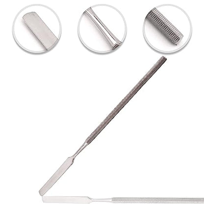 Cynamed Multi-Purpose Stainless Steel Spatula Set - 6-Piece Precision Craft, Medical & Dental Application Tools - Ideal for Mixing, Spreading & Smoothing Materials