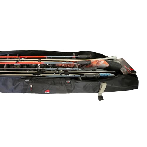 TRAPSKI Traveler Rack for Dual/Double Ski Travel Bags | Rack Insert is for Skis Only | Marine Grade HDPE Plastic | Premium Strap Included | 3 Year Warranty | Made in the USA - size: TRAVELER