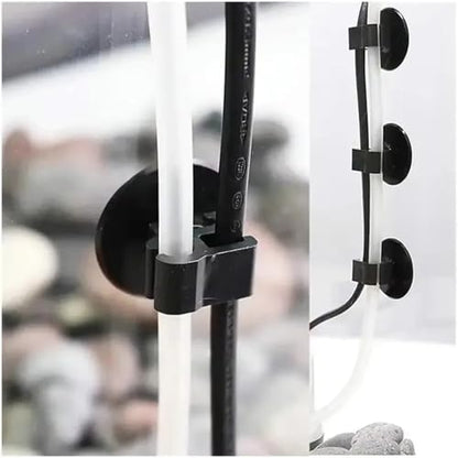 20Pcs Aquarium Fixed Suction Cup Oxygen Tube Power Line Clip Filter Wire Organizer Double Headed Double Card