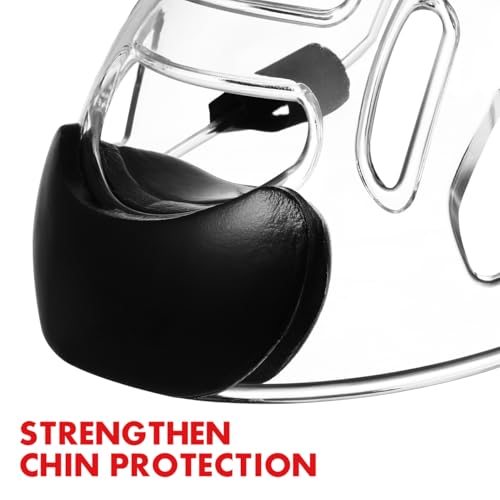 BESPORTBLE Kickboxing Sparring Face Protector Detachable for Taekwondo Breathable Shockproof Headgear for Karate Mma and Training Comfortable Design
