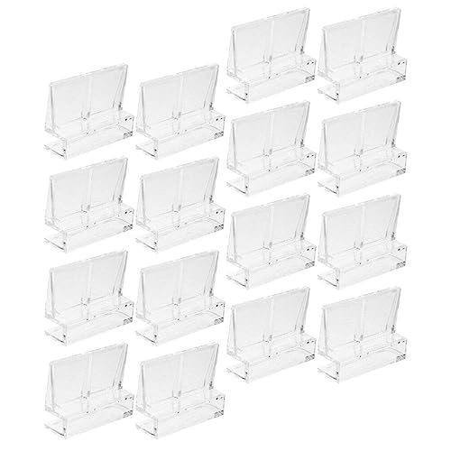 OSALADI 16pcs Acrylic Aquarium Lid Support Clips for Fish Tank Cover and Easy to Install Aquarium Accessories for Covers