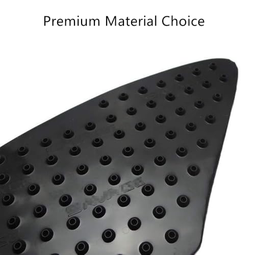 Motorcycle Universal Gas Tank Pad Gas Fuel Knee Grip Decal Protector Traction Side Pads Compatible with 1000RR Z1000 FZ1 R6 and More Black - color: Black