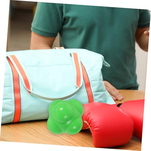 KICHOUSE Silicone Hexagonal Reaction Ball Portable Agility Training Tool for Speed Reflexes Coordination Sturdy Lightweight Design for Versatile Sports Exercises for Adults
