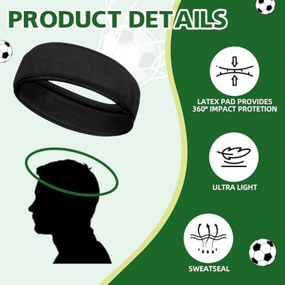 2 Pcs Protective Headband for Flag Football Soccer Headgear - size: Medium