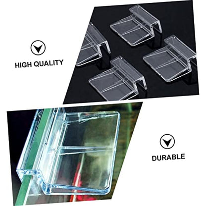 LIOOBO 10pcs Acrylic Support Frame for Fish Tanks Clips Aquarium Lid Clips Aquariums Fish Tank Rack