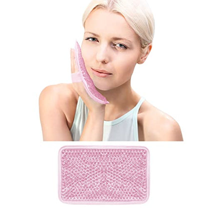 Gel Ice Pack for Injuries Ice Bag with Strap-1 Pack Reusable Hot Cold Pack - color: Pink-1 Pack