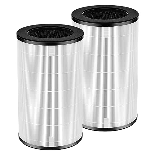 AP-PET35 AP-T30 Replacement Filter Compatible with HoMedics TotalClean Air Purifier Models 5-in-1 AP-T30FL AP-T30WT AP-PET35FL AP-PET35-WT, 360° Filtration 5 Layers 3 in 1 HEPA Filter, 2 Pack - style: AP-T30/AP-PET35 2 Pack