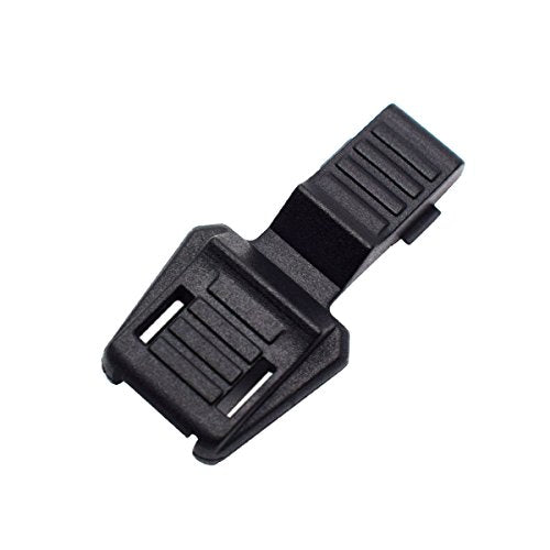25 Pack Black Zipper Pulls Cord Ends Plastic Zipcords Stopper