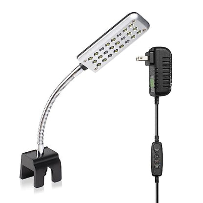 Aquarium Light Small LED Clip Light for Fish Tank 1.5W with Timer&Dimmer, 1 Yr Warranty - size: 1.5W (With Timer & Dimmer)
