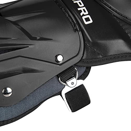 Champro Optimus Pro Catcher/Umpire Leg Guards - color: Black, size: 13.5"