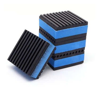 Rubber Anti Vibration Pads, Heavy Duty Mechanical Vibration Isolator Pads for Washing Machine, Dryer Air Conditioner (2" × 2" × 7/8", 4pcs) - size: 2" × 2" × 7/8"