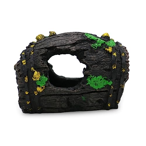 Aquariums BarrelHouse Underwater Decorations Fish Tanks Ornament Shelter Cave Hideaway House for Freshwater Saltwater - size: Large